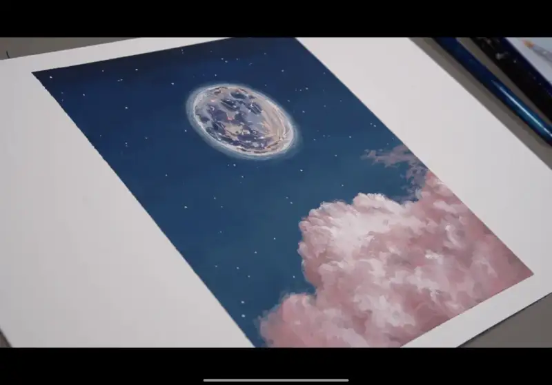 밤하늘,달,구름,하늘