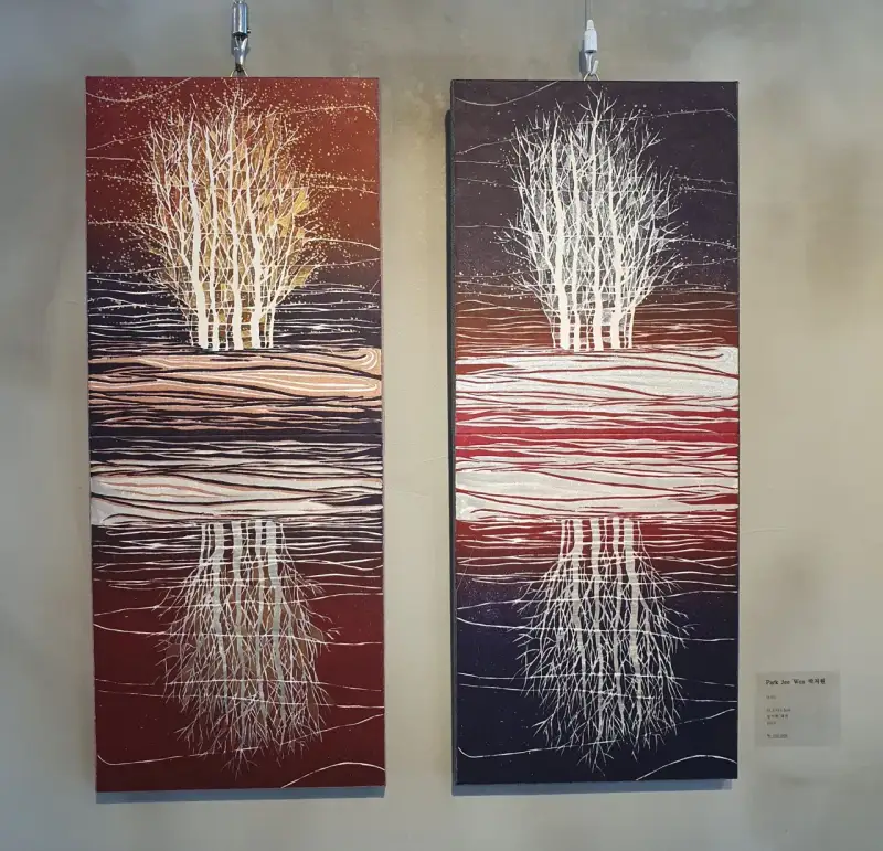 나무,풍경화,디스플레이,전시