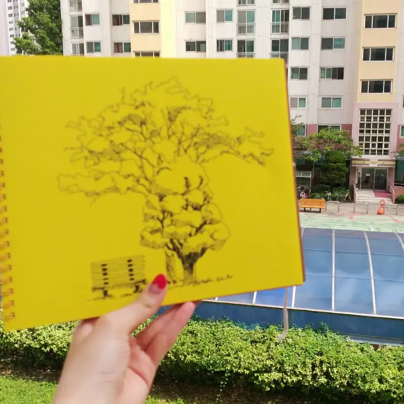 나무,풍경화,풍경,드로잉