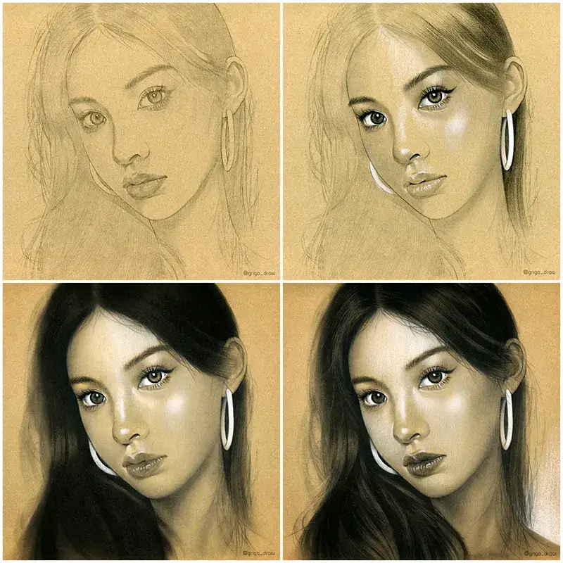 인물단계,소묘단계,인물화,하네뮬레크래프트,하네뮬레크라프트,하네뮬레크래프트스케치북,하네뮬레크라프트스케치북