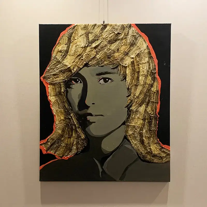 인물화,아크릴화,아크릴그림,초상화,얼굴,인물,황태,황태껍질