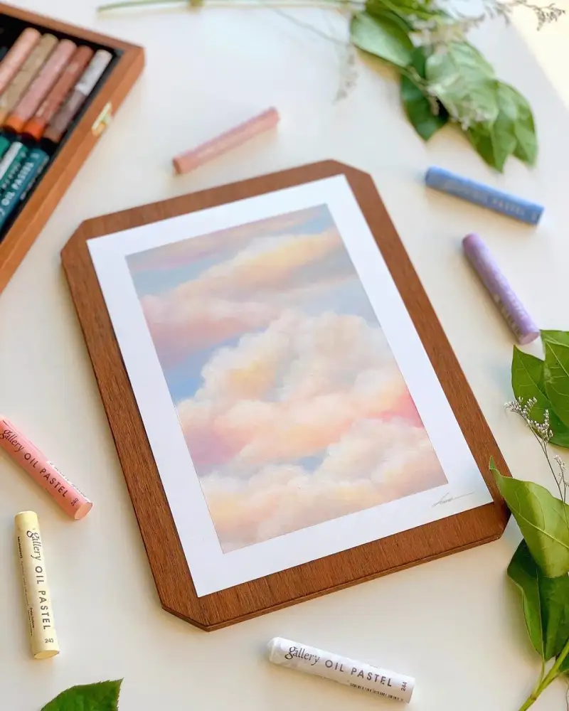 오일파스텔,문교오일파스텔,문교아티스트소프트오일파스텔,문교소프트오일파스텔,문교아티스트오일파스텔,오일파스텔그림,오일파스텔화,구름,하늘,파스텔