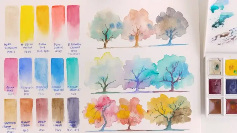 다니엘스미스고체물감15색,다니엘스미스수채고체물감