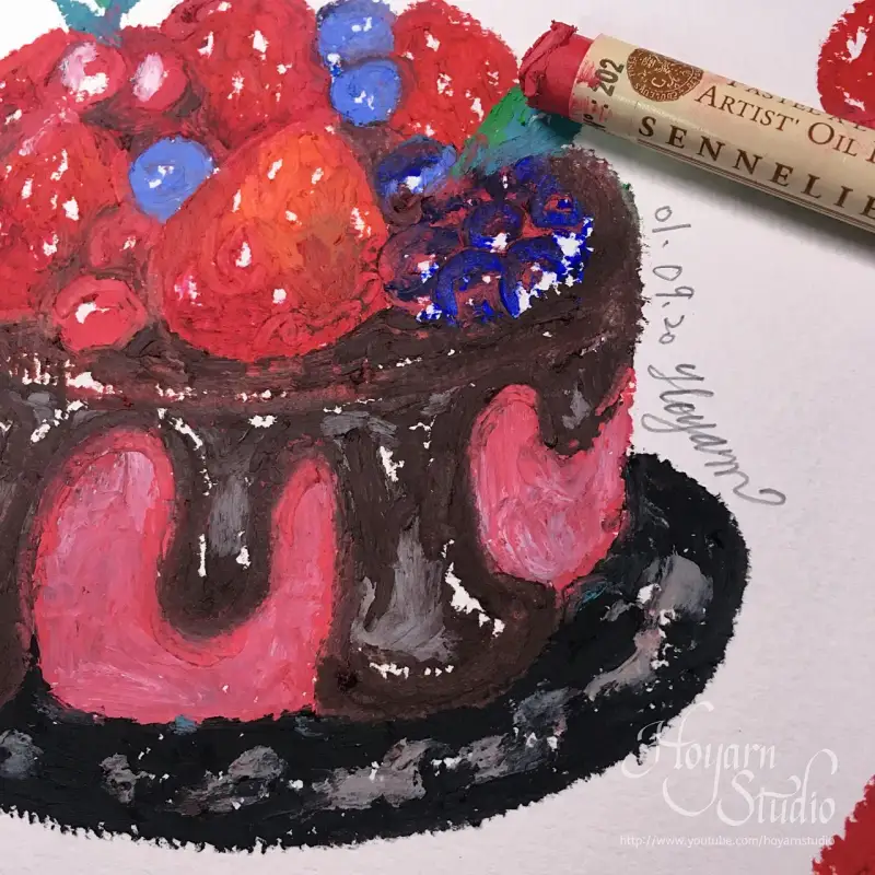 시넬리에오일파스텔,오일파스텔발색