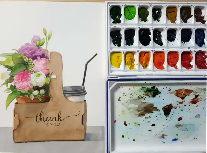 파레트,팔레트,파렛트,수채화파렛트,수채화재료