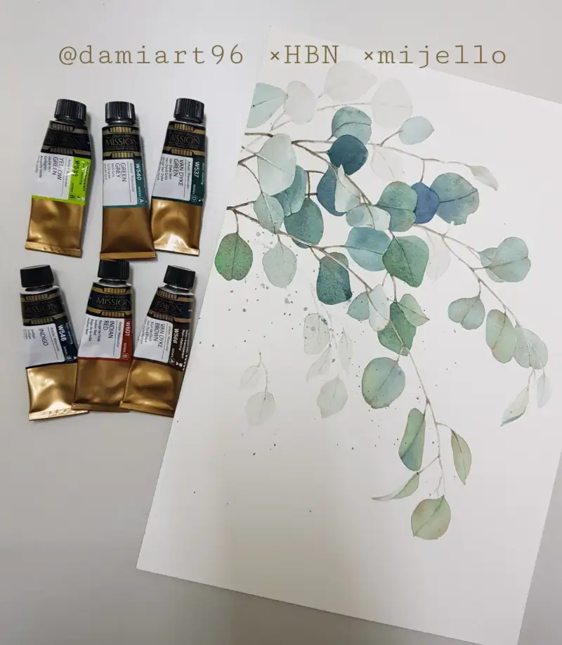 식물,잎,보태니컬,보태니컬아트