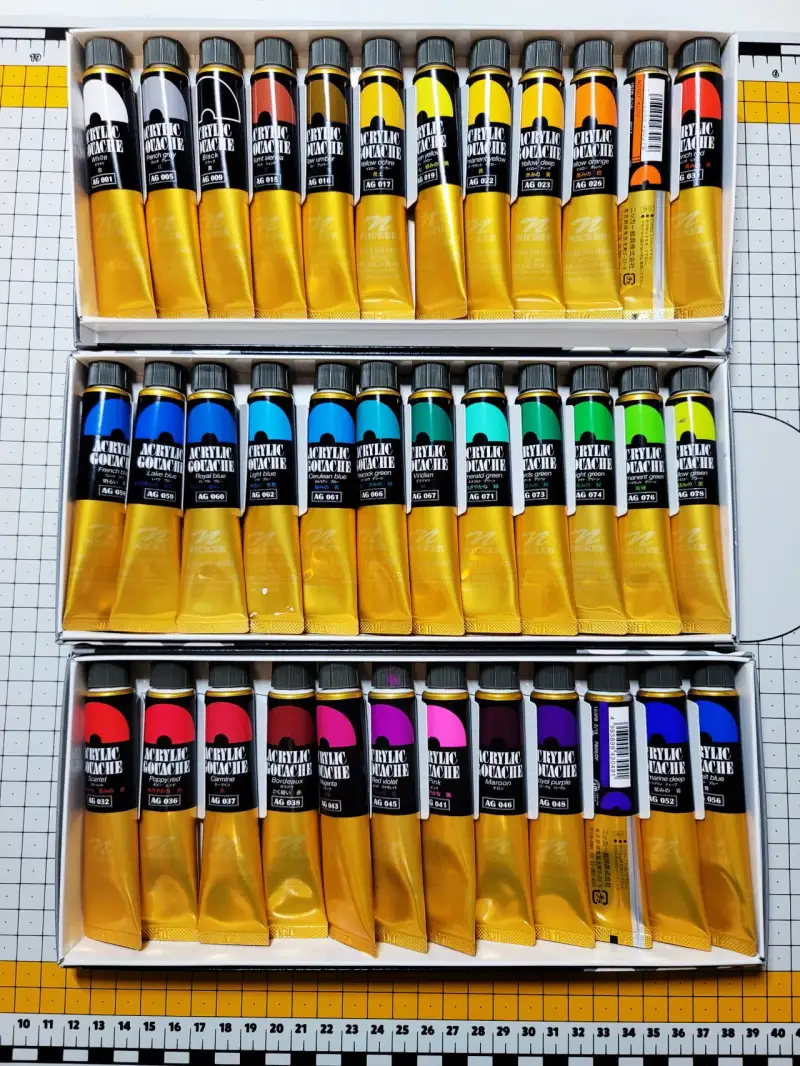 니카아크릴과슈,니카아크릴과슈세트,니카과슈