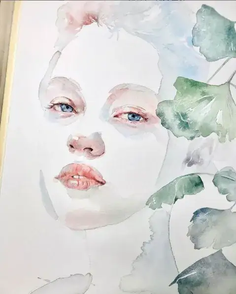 하네뮬레컬렉션수채패드,하네뮬레수채패드,수채화,인물화,인물수채화