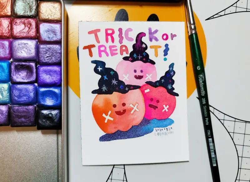 수채화일러스트,수채화그리기