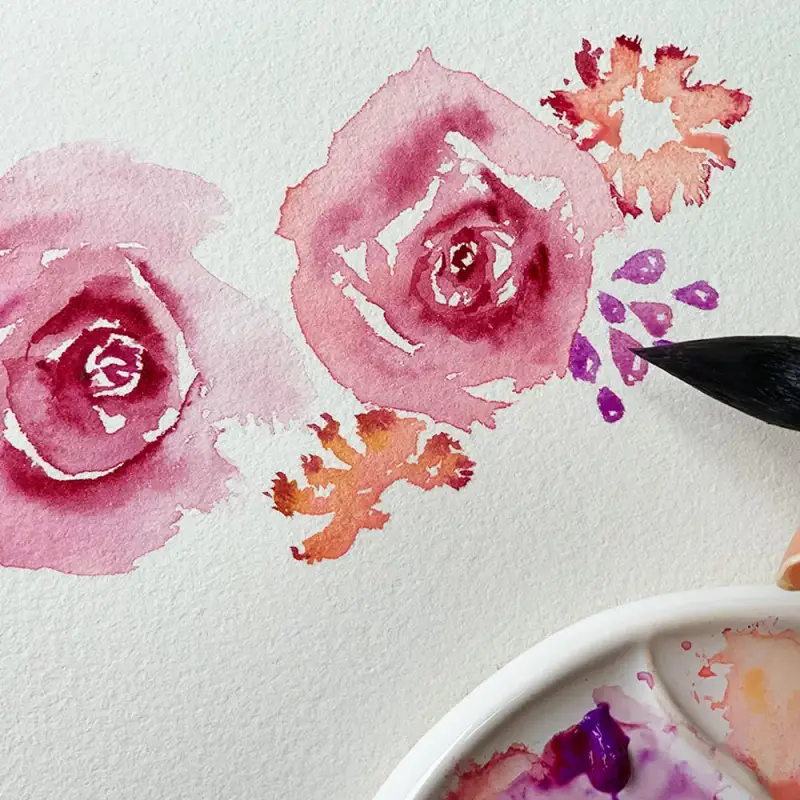 수채화,홀베인수채화,수채화그림,꽃,꽃그림,보태니컬,식물