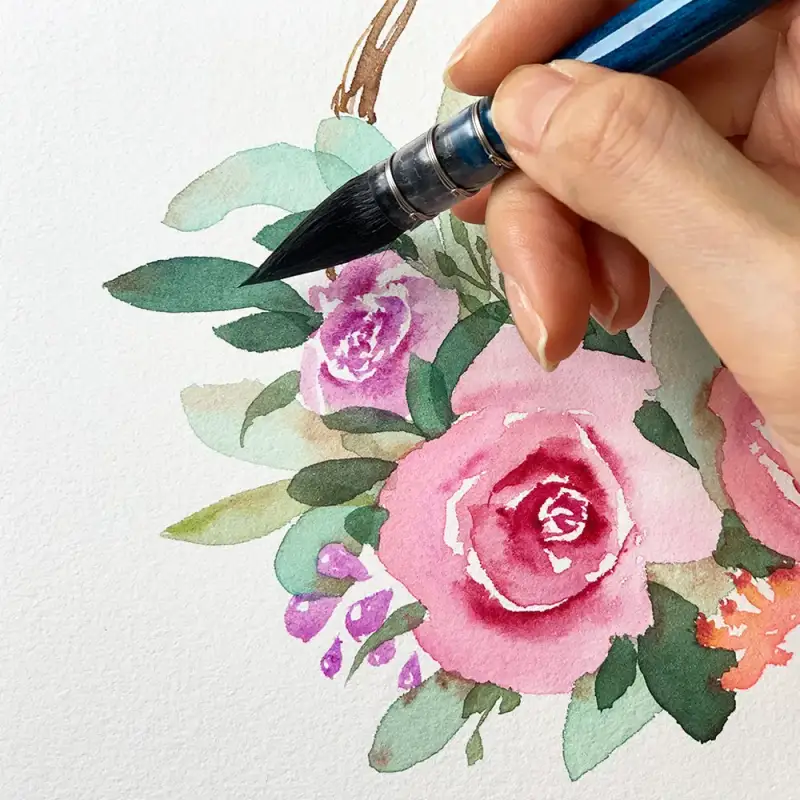 수채화,꽃,꽃그림,홀베인수채화,보태니컬,식물,식물그림