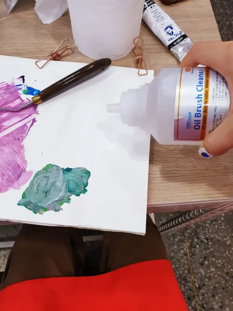 크리앤조이브러쉬클리너,붓관리,붓세척