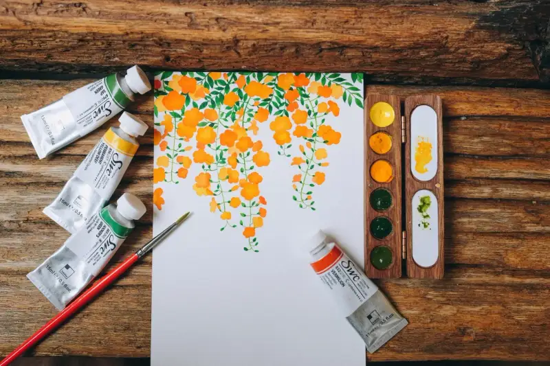 수채화,드로잉북,꽃