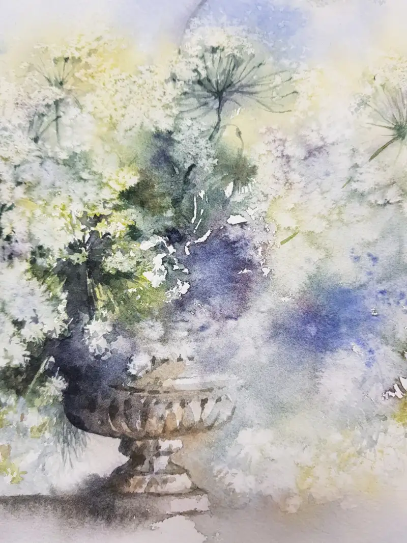 꽃,화병,보태니컬,보태니컬아트