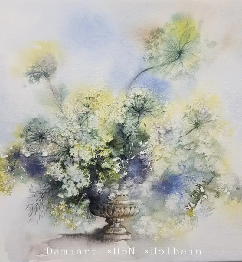 꽃,화병,보태니컬,보태니컬아트