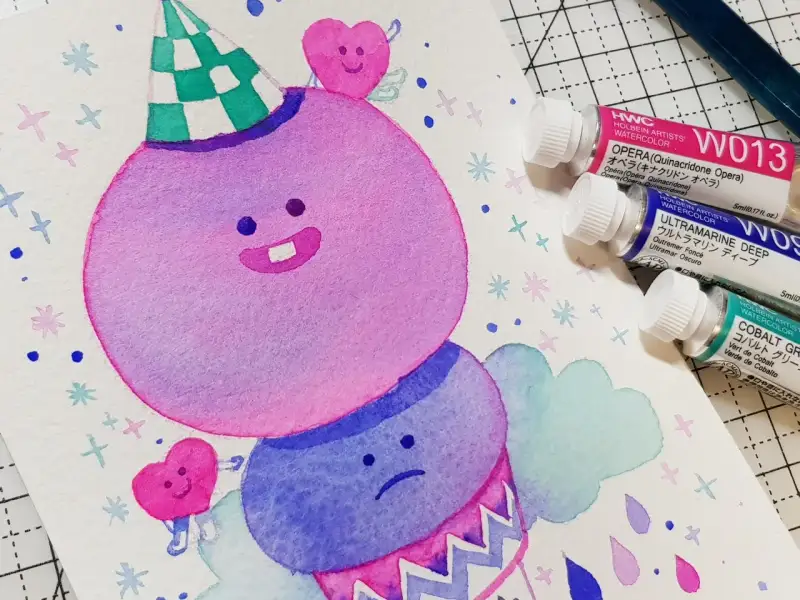 수채화일러스트,수채화그리기