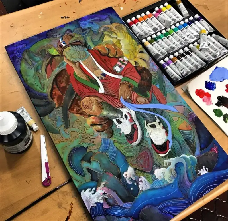 쉴드에픽아크릴물감,아크릴물감추천,아크릴화