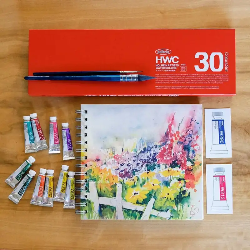 홀베인수채화물감,홀베인수채화,수채화물감,수채화,풍경화,꽃