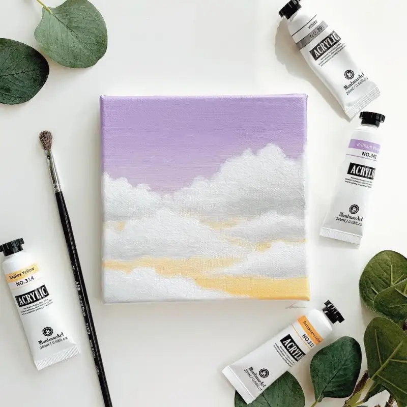 몽마르아트아크릴,몽마르아트,몽마르아트아크릴물감,아크릴물감,몽마르아트아크릴물감세트,아크릴화,아크릴그림,하늘,하늘그림,구름,하늘풍경