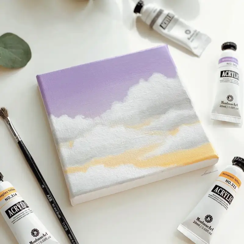 몽마르아트,몽마르아트아크릴,몽마르아트아크릴물감,몽마르아트아크릴물감세트,아크릴물감,아크릴물감그림,하늘,풍경,구름