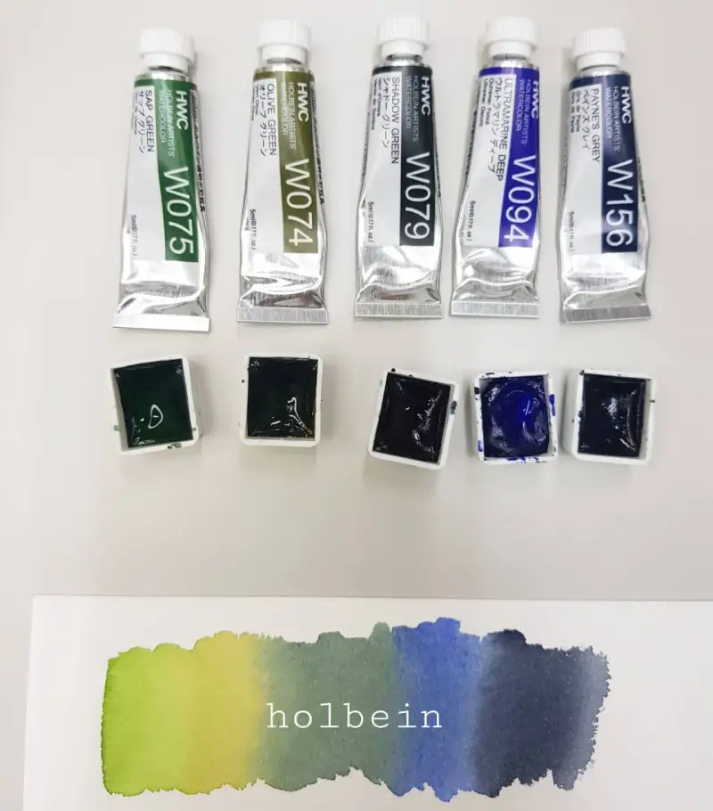 수채화물감,수채화물감색상,물감색상,컬러차트