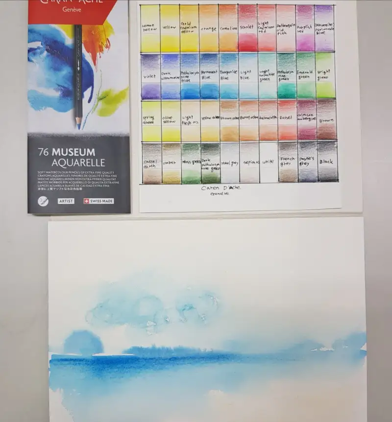 색연필,색연필발색,색연필컬러차트,컬러차트,번지기