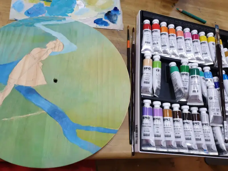 원형캔버스,아크릴,아크릴초벌,초벌,캐릭터,애니메이션