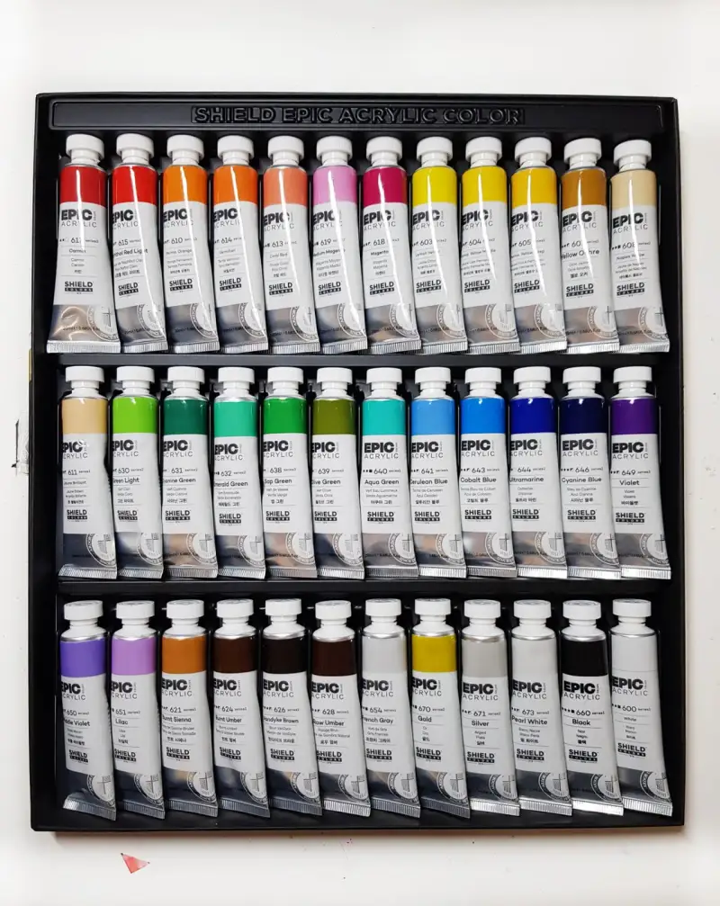 쉴드에픽아크릴물감,쉴드에픽아크릴,쉴드아크릴물감,쉴드아크릴