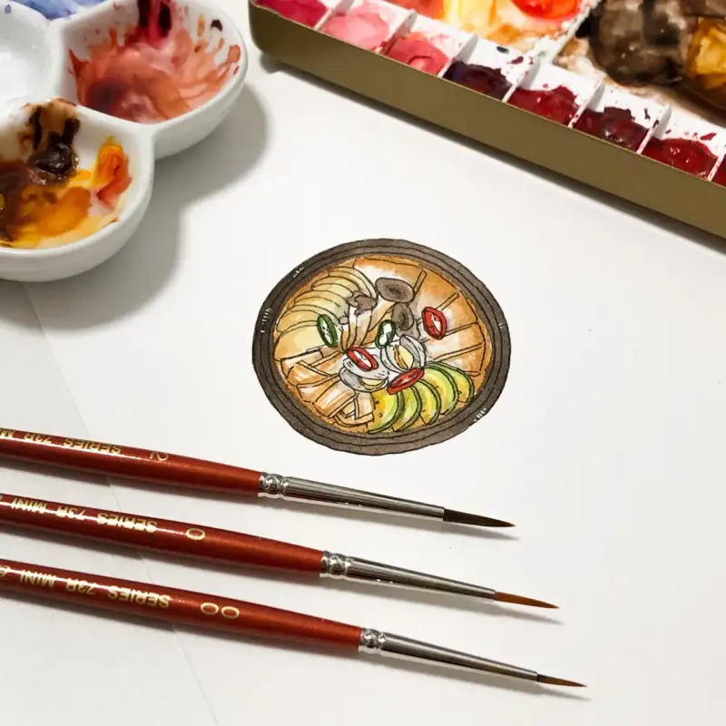 워터포드산도스지,바바라73r미니세필붓