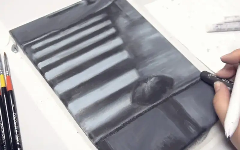 아크릴과슈,조소냐아크릴과슈,조선자아크릴과슈,오일파스텔,문교오일파스텔,비오는날,비오는풍경,횡단보도