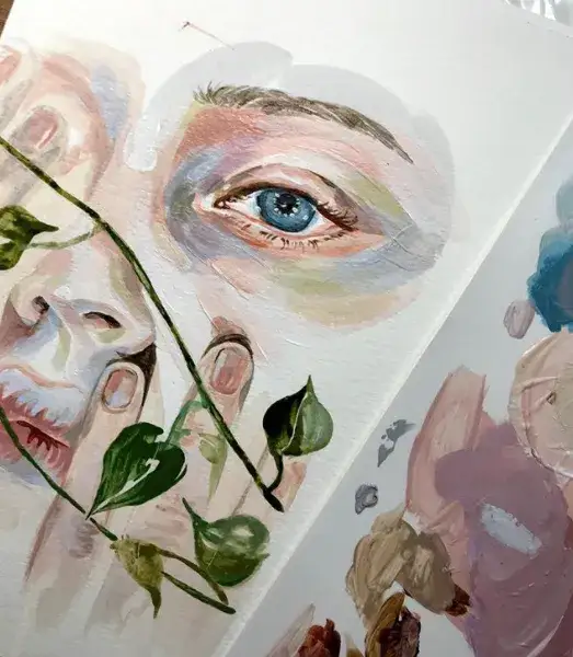 쉴드아크릴,쉴드에픽아크릴,아크릴물감,아크릴그림,아크릴화,인물화