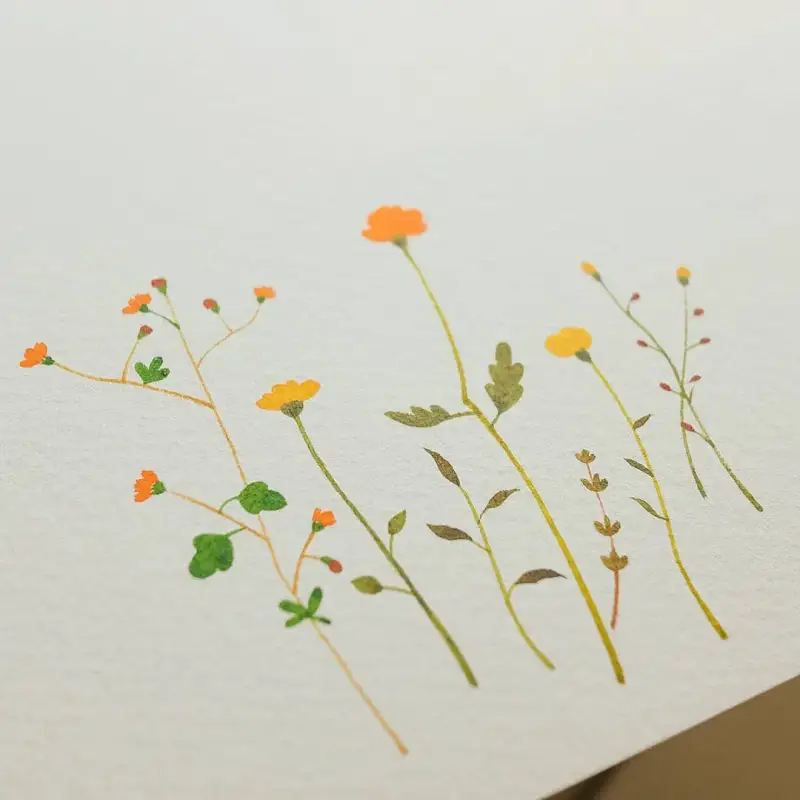 반고흐,반고흐포켓박스고체물감,포켓박스고체물감,고체물감,식물,수채화,꽃