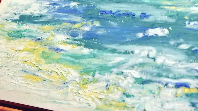 오일파스텔,시넬리에오일파스텔,오일파스텔그림,파도,풍경