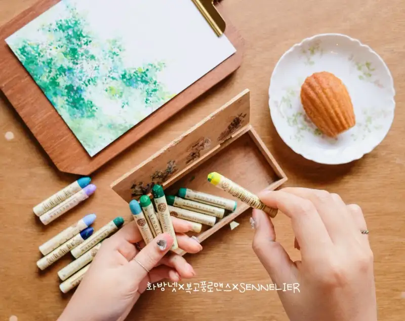 시넬리에오일파스텔,오일파스텔그림,오일파스텔,오일파스텔화,식물