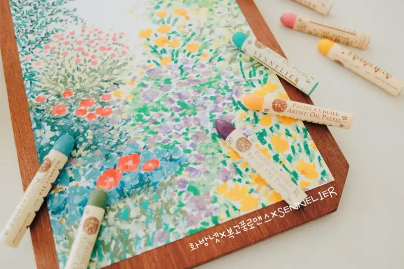 시넬리에오일파스텔세트,시넬리에오일파스텔,오일파스텔,오일파스텔그림,오일파스텔화,식물,꽃,보태니컬