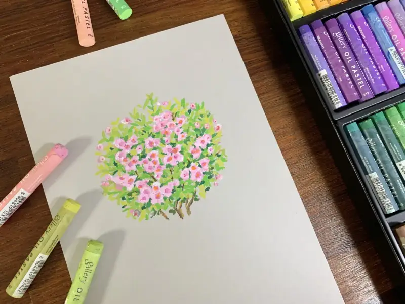 문교아티스트소프트오일파스텔,꽃그리기