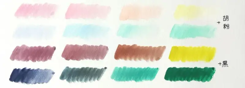 길상안채원형접시고체물감,동양화고체물감