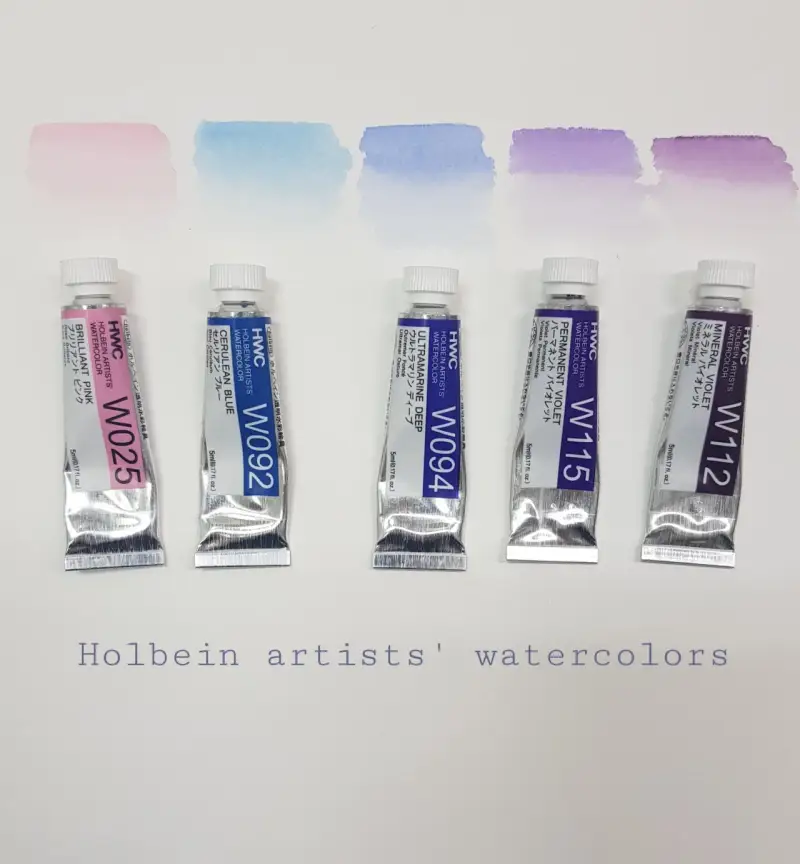 수채화물감,물감튜브,수채화튜브,튜브물감,물감발색