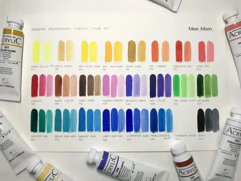 신한아크릴,신한아크릴물감,신한아크릴물감세트,아크릴물감세트