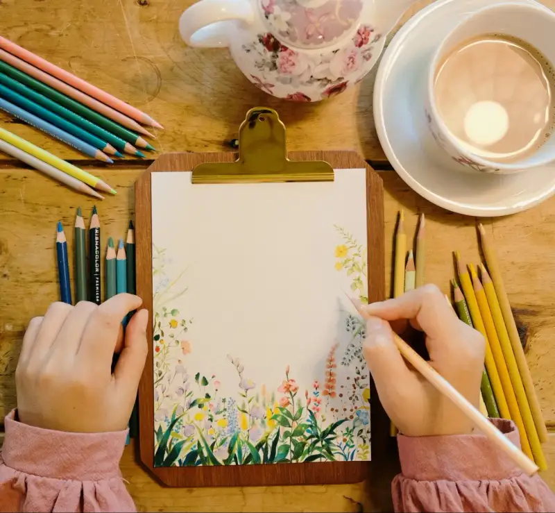 프리즈마유성색연필,유성색연필,색연필화,식물,꽃,보태니컬