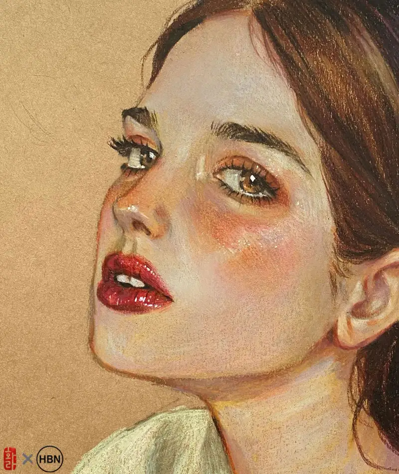 인물화,색연필인물화,프리즈마색연필