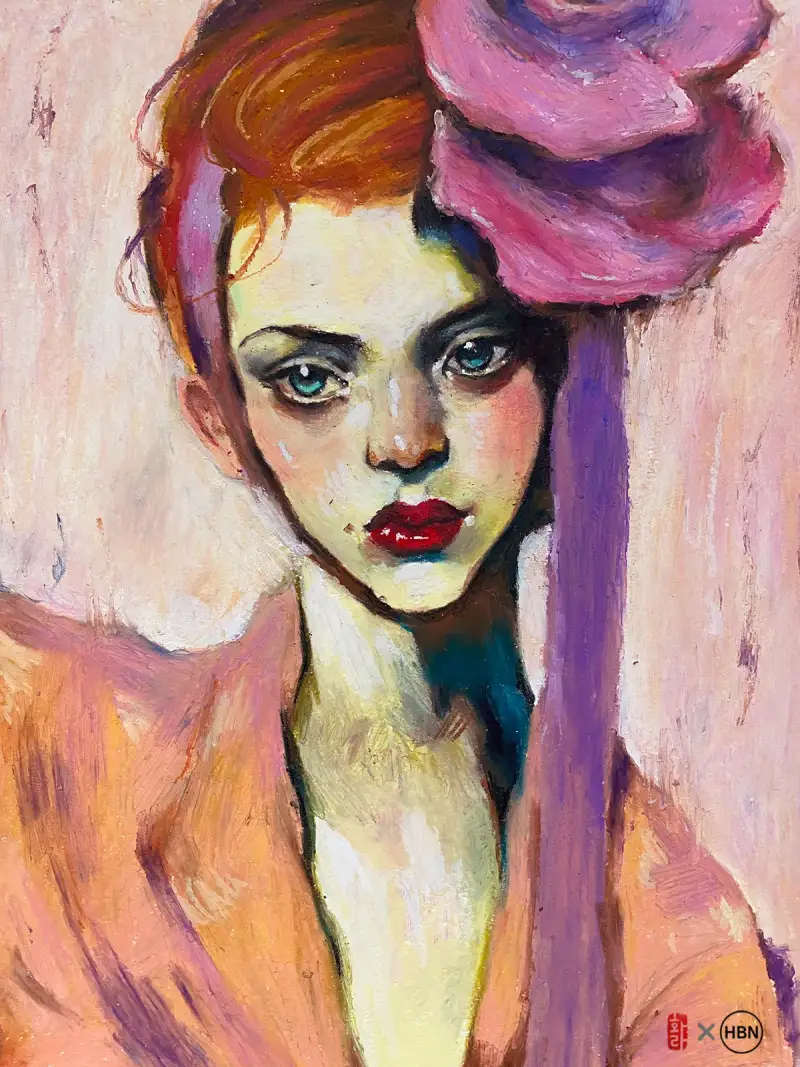 까렌다쉬오일파스텔,오일파스텔,오일파스텔인물화,인물화