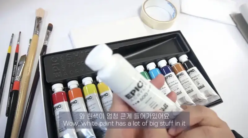 쉴드,쉴드아크릴,쉴드에픽아크릴물감,아크릴물감
