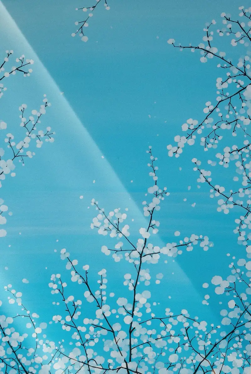 식물,나무,꽃,하늘,포스터칼라,포스터칼라물감