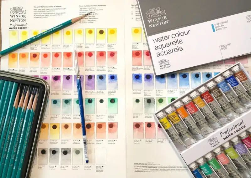 수채화도트카드,수채화물감,연필세트,수채화지,수채패드