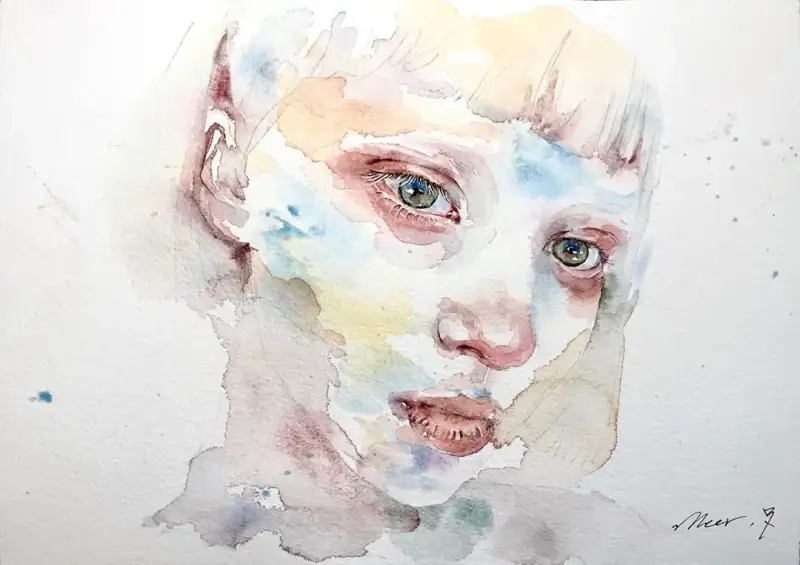 수채화,인물화,인물수채화,수채인물화,수채패드,수채용지