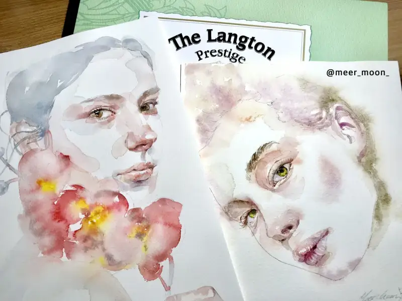 달러로니랑턴,달러로니랑턴최고급형수채화패드,달러로니수채패드,달러로니수채화패드,수채패드,달러로니수채용지,인물화,수채화,인물수채화