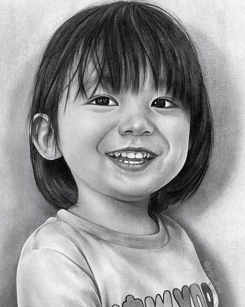 인물,여자아이,아이,인물화,소묘,인물소묘,연필