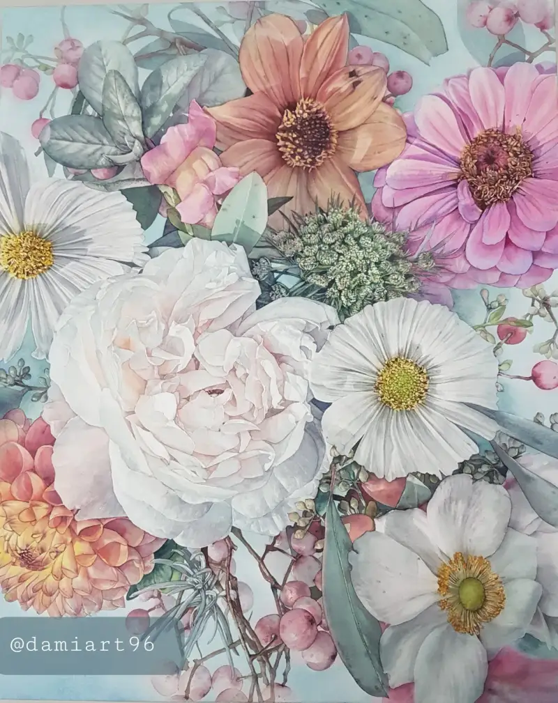 꽃,꽃그림,식물,보태니컬,보태니컬아트