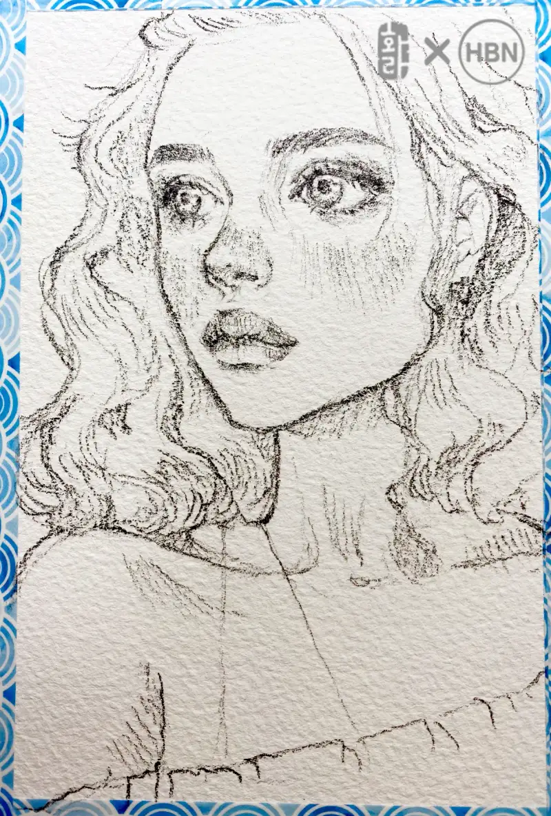 수채화스케치,인물스케치,연필스케치,스케치,캔손아르쉬,아르쉬